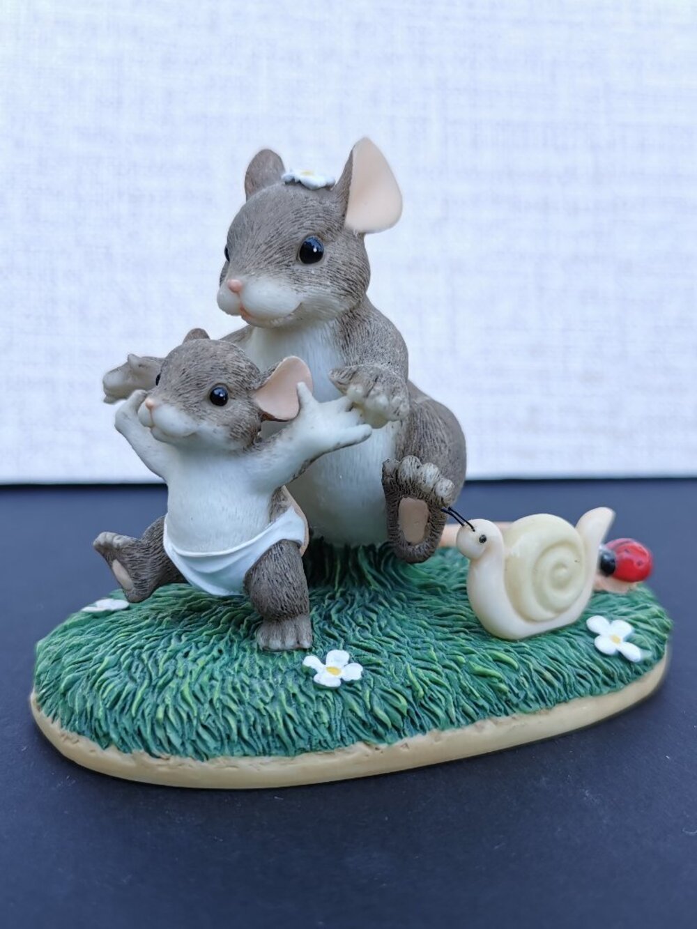 Fitz & Floyd Charming Tails Together Every Step of the Way Figurine Mice Mouse